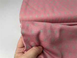Vinterjersey - rosa med grålige dutter